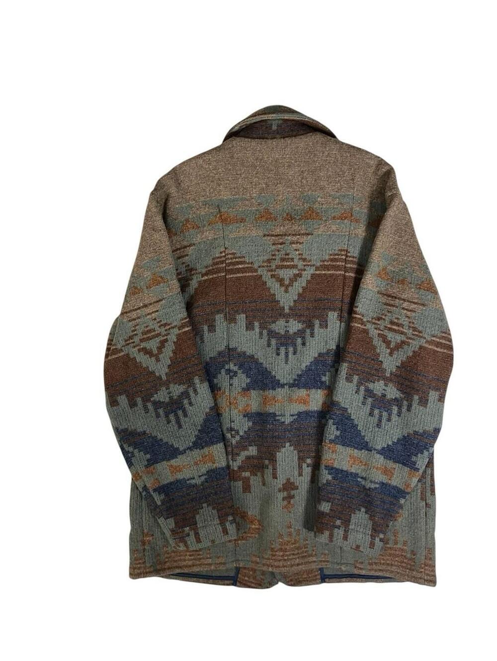 Vintage 90s L.L.Bean Southwestern Wool Blend Fleece Jacket Men’s Oversized - Picture 4 of 8